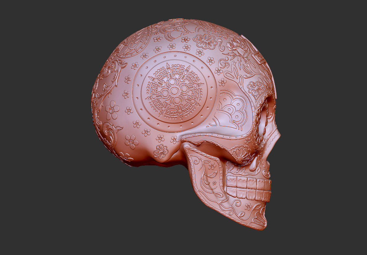 Skull chicano  3D print model_8