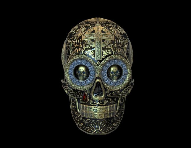 Skull chicano  3D print model