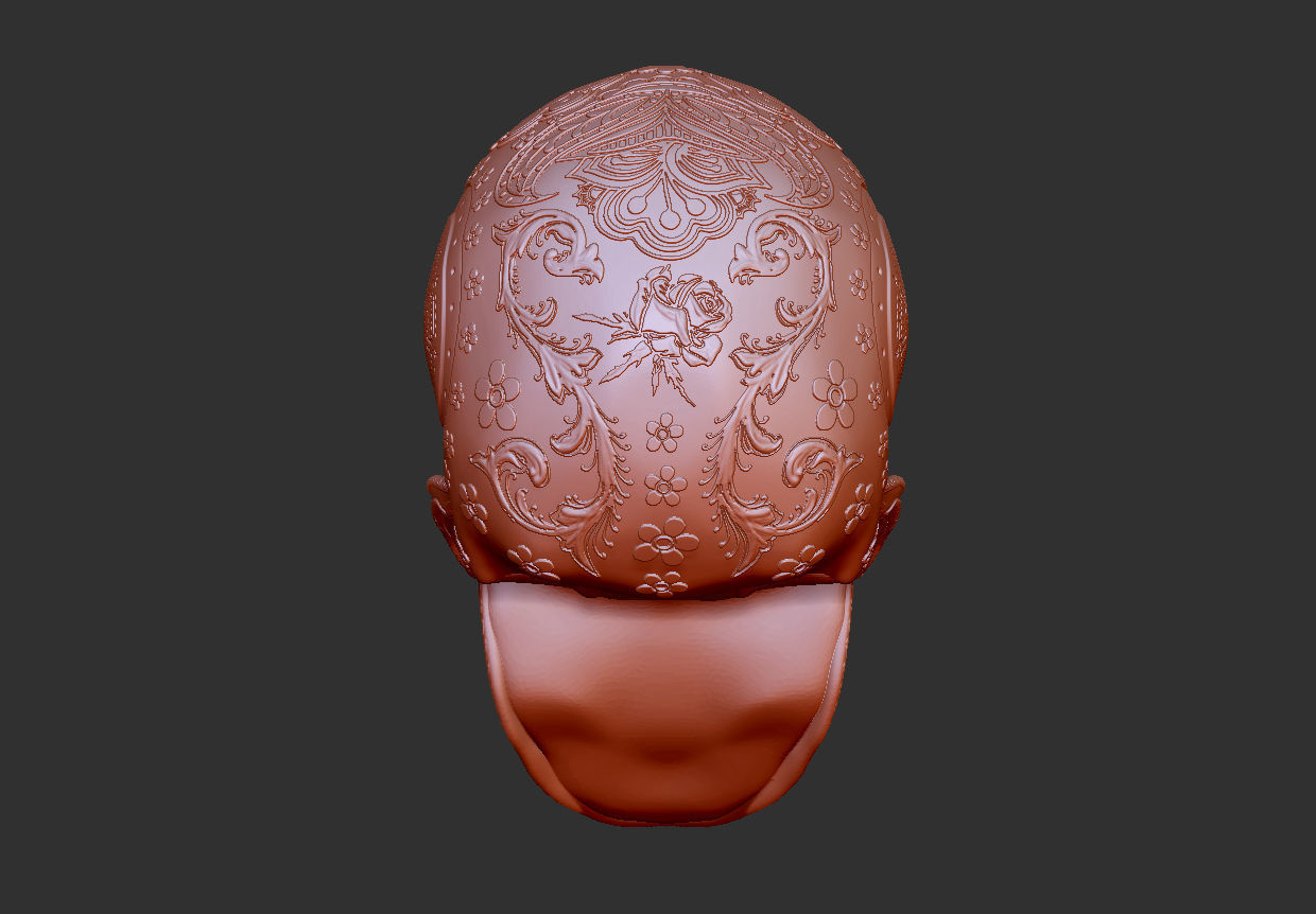 Skull chicano  3D print model_9