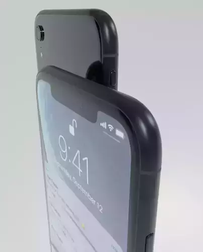well modeled apple iphone XR 3D model