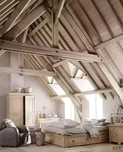 AVE Attic Interior 3D model