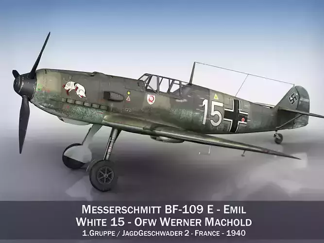 Messerschmitt - BF-109 E - White 15