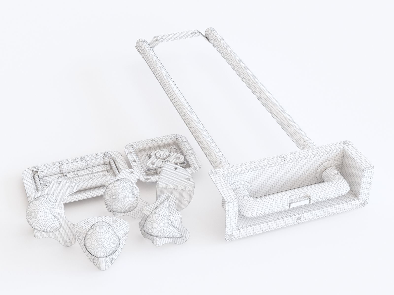 Flight Case furniture 3D model_1