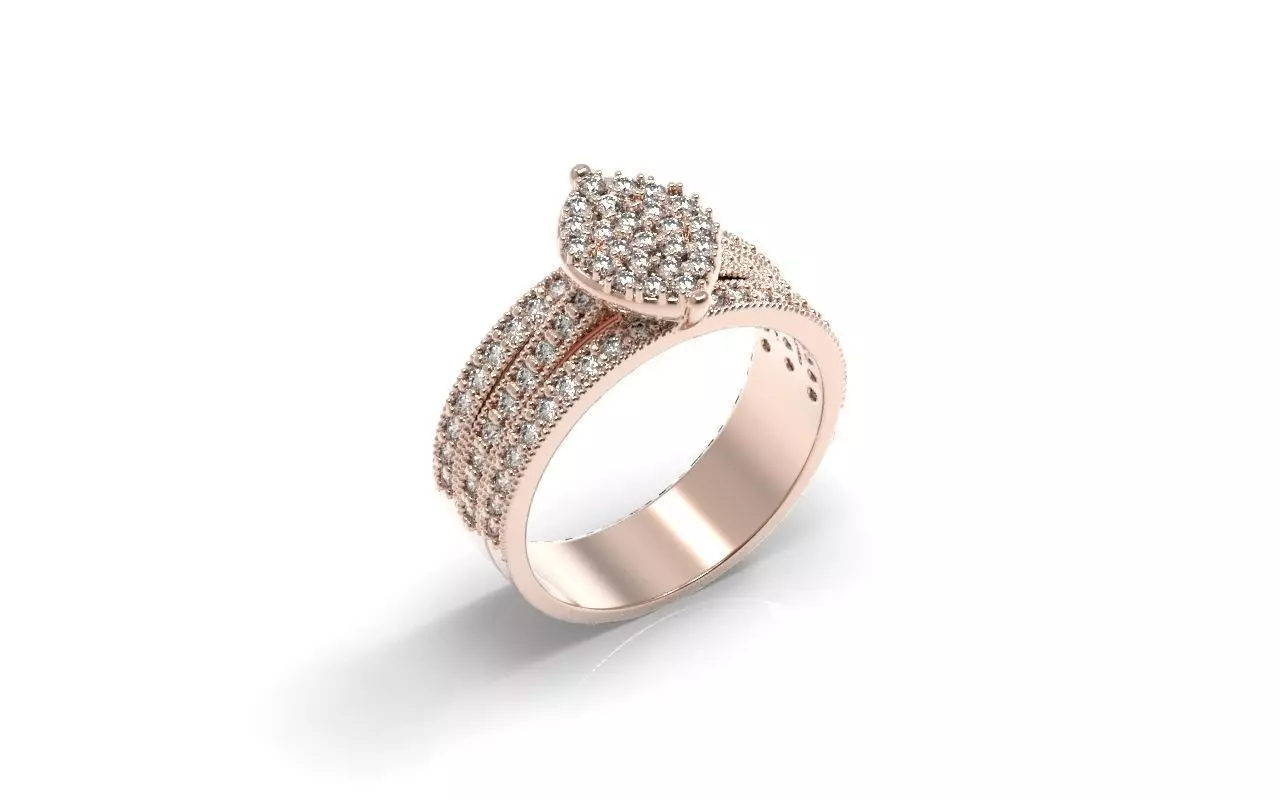 invisible settings ring 3D print model_0