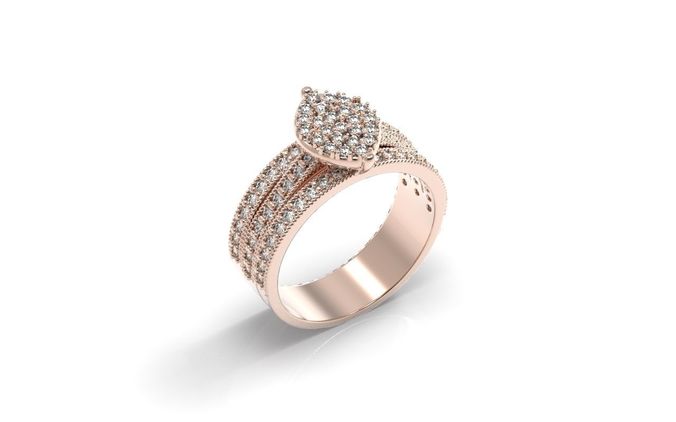 invisible settings ring 3D print model