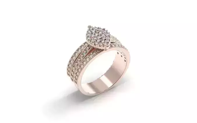 invisible settings ring 3D print model