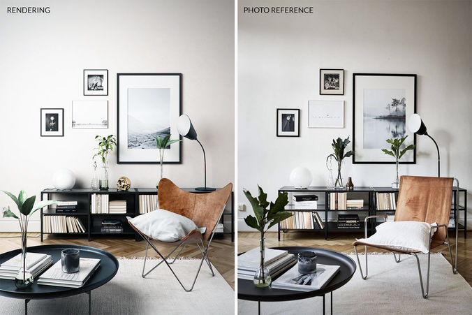 Interior design scene 3D model 5
