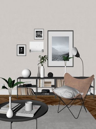 Interior design scene 3D model 4
