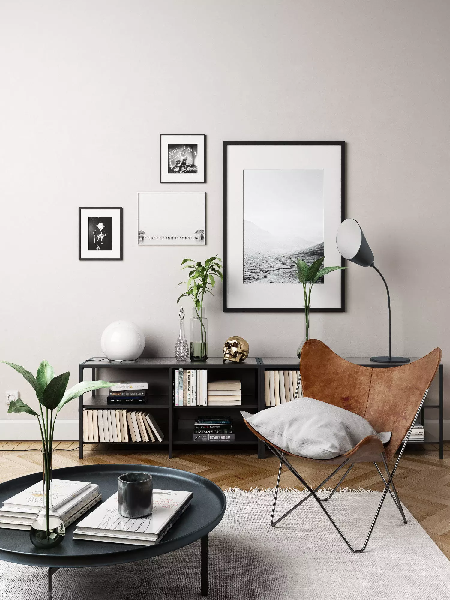 Interior design scene 3D model_0