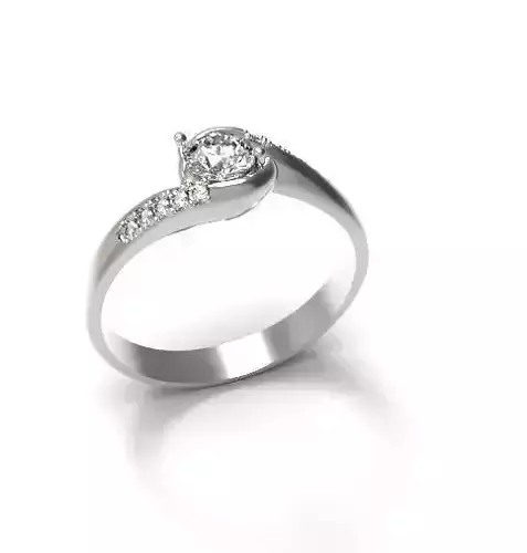 engagement ring 3D print model