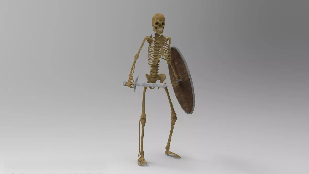 Skeleton Character 3D model_0