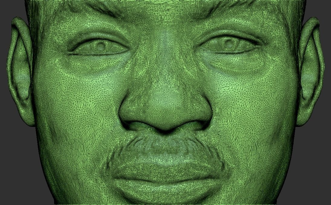 Martin Luther King bust 3D printing ready stl obj formats 3D print model_31