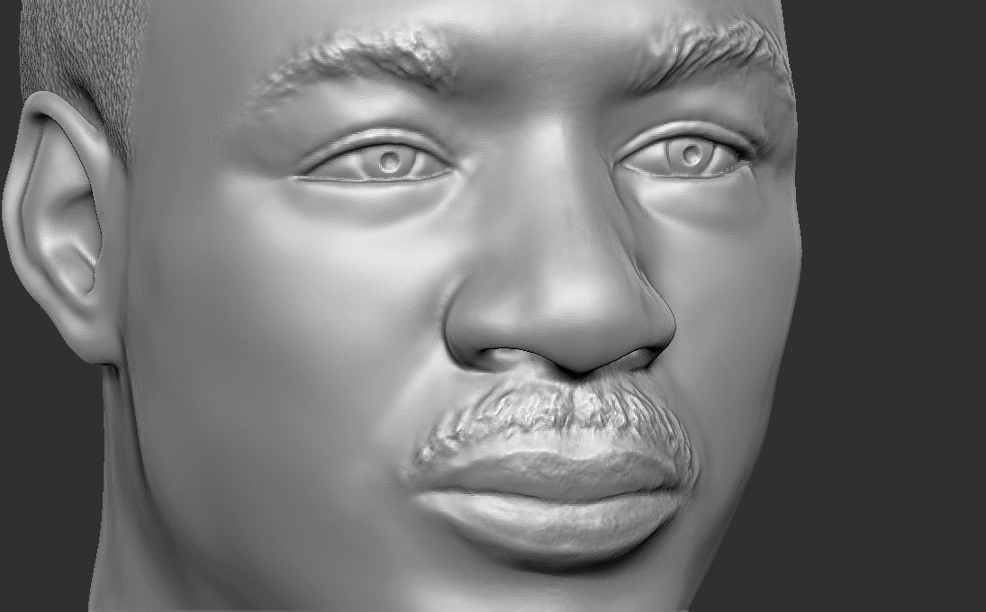 Martin Luther King bust 3D printing ready stl obj formats 3D print model_22