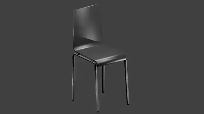 modern chair low poly