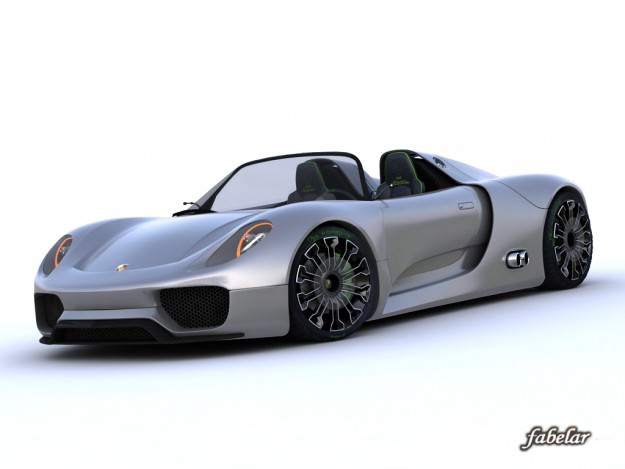 Porsche 918 spyder Vray 3D model_1
