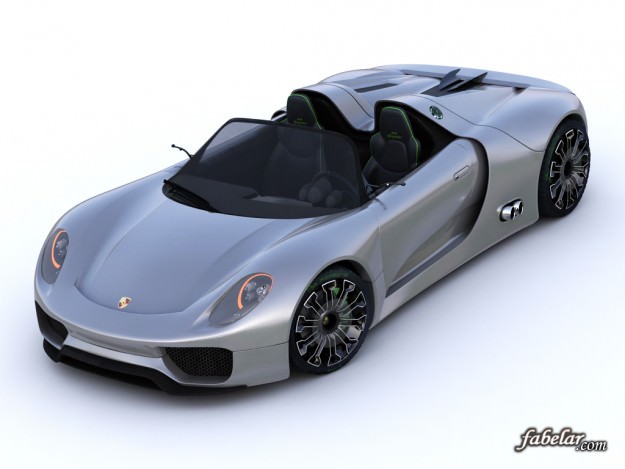 Porsche 918 spyder Vray 3D model_3