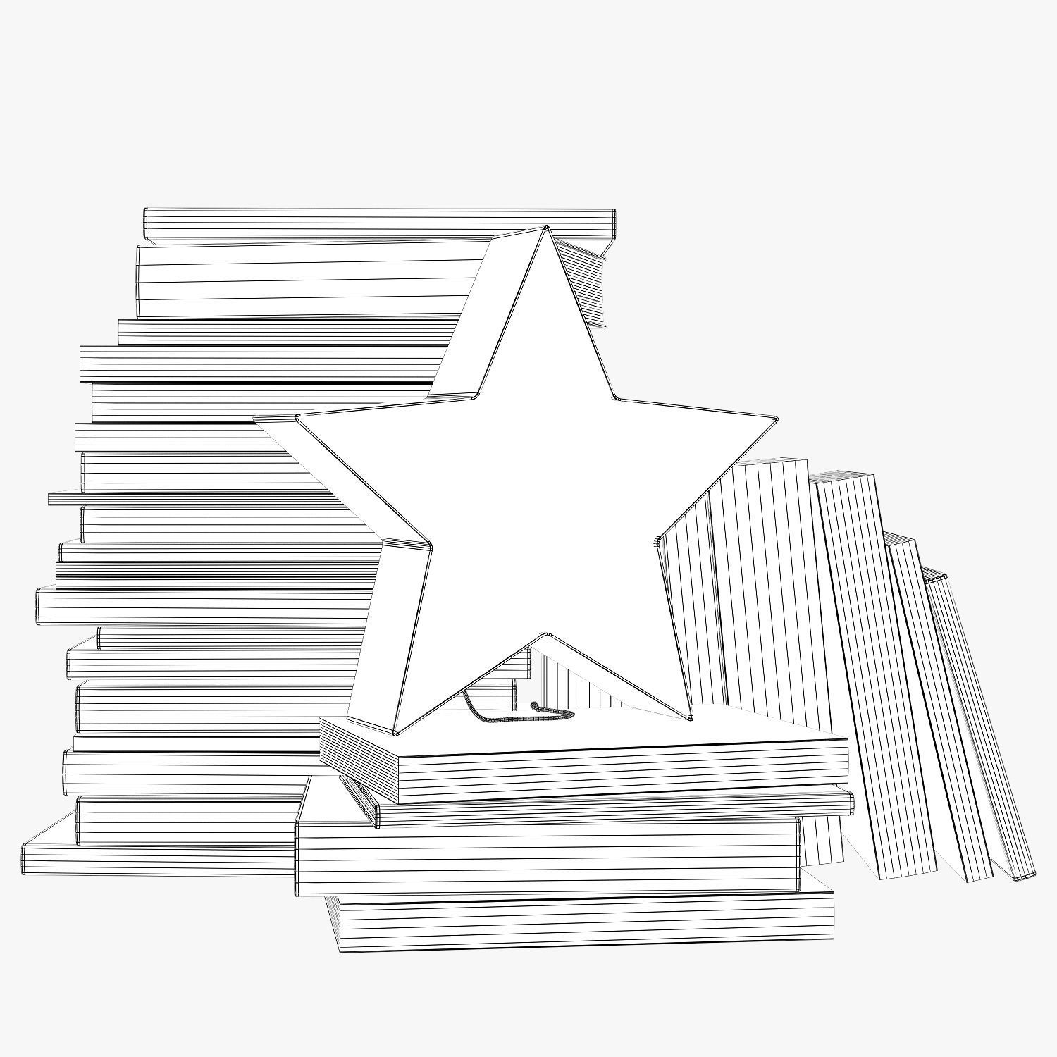 Crate and barrel decoration children room set 001 3D model_8