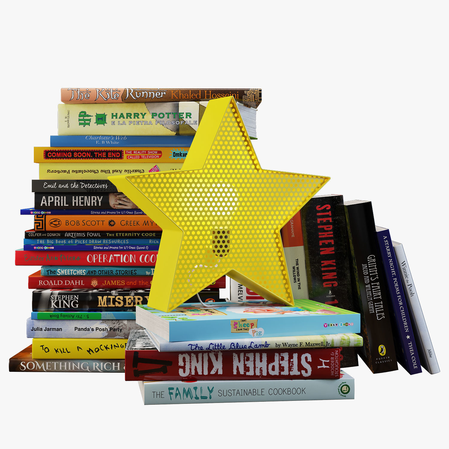 Crate and barrel decoration children room set 001 3D model_1