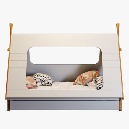 Domayne tee pee bed crate and barrel decoration 3D model 2