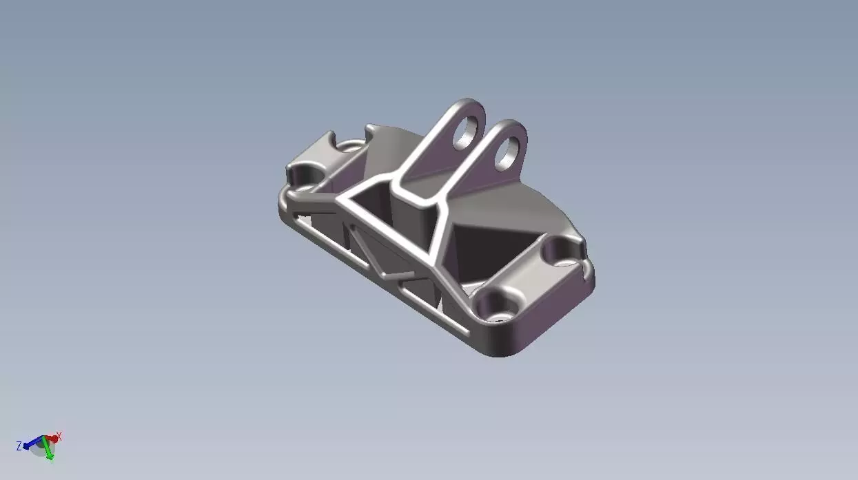 GE Jet Engine Bracket 3 Free 3D model_0