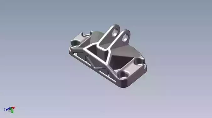 GE Jet Engine Bracket 3 Free 3D model