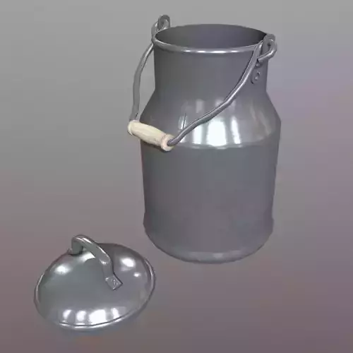 Milk Churn - Can Low-poly 3D model