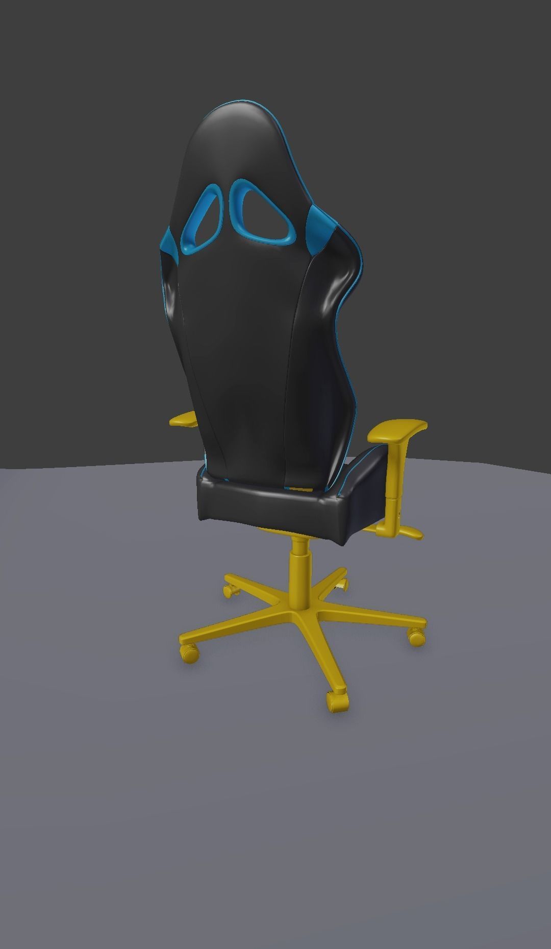 gaming chair  3D model_9