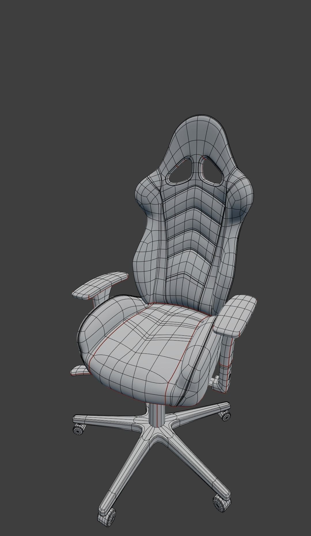gaming chair  3D model_3