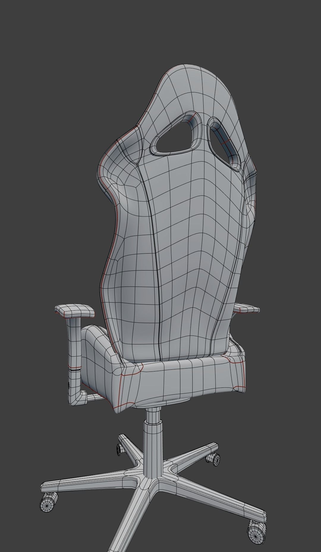 gaming chair  3D model_8