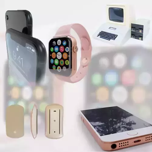 Apple electronic device collection  3D model