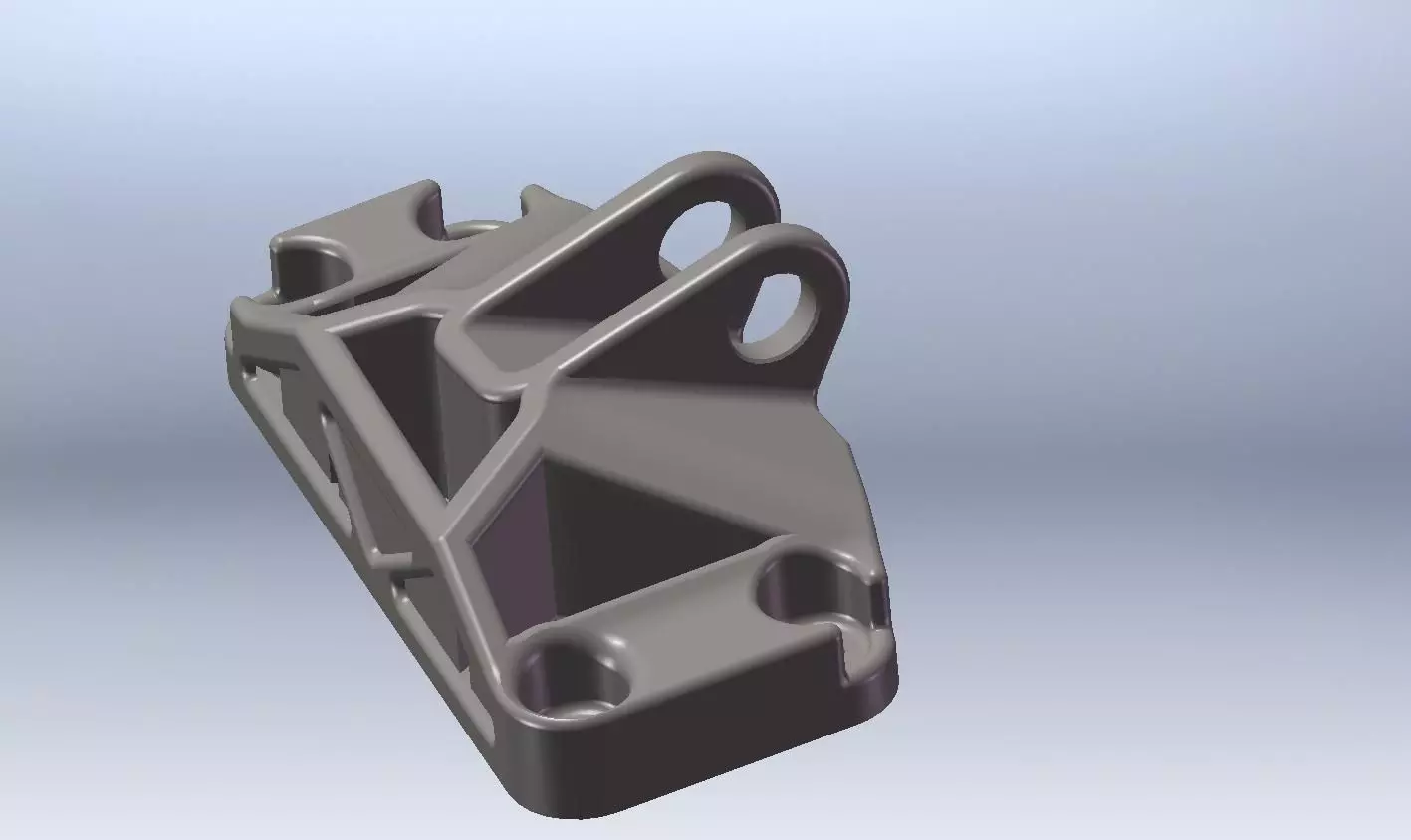 GE Jet Engine Bracket 4 Free 3D model_0