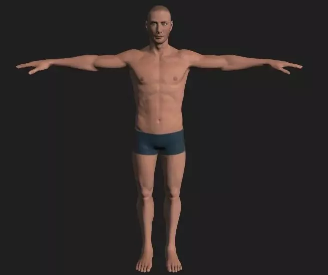 Male character Free 3D model