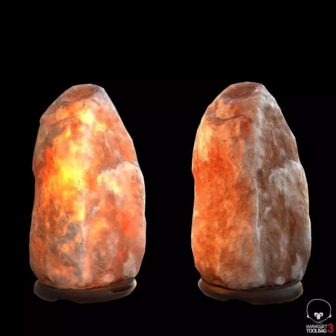Himalayan Salt Lamp Pbr Low-poly 3D model