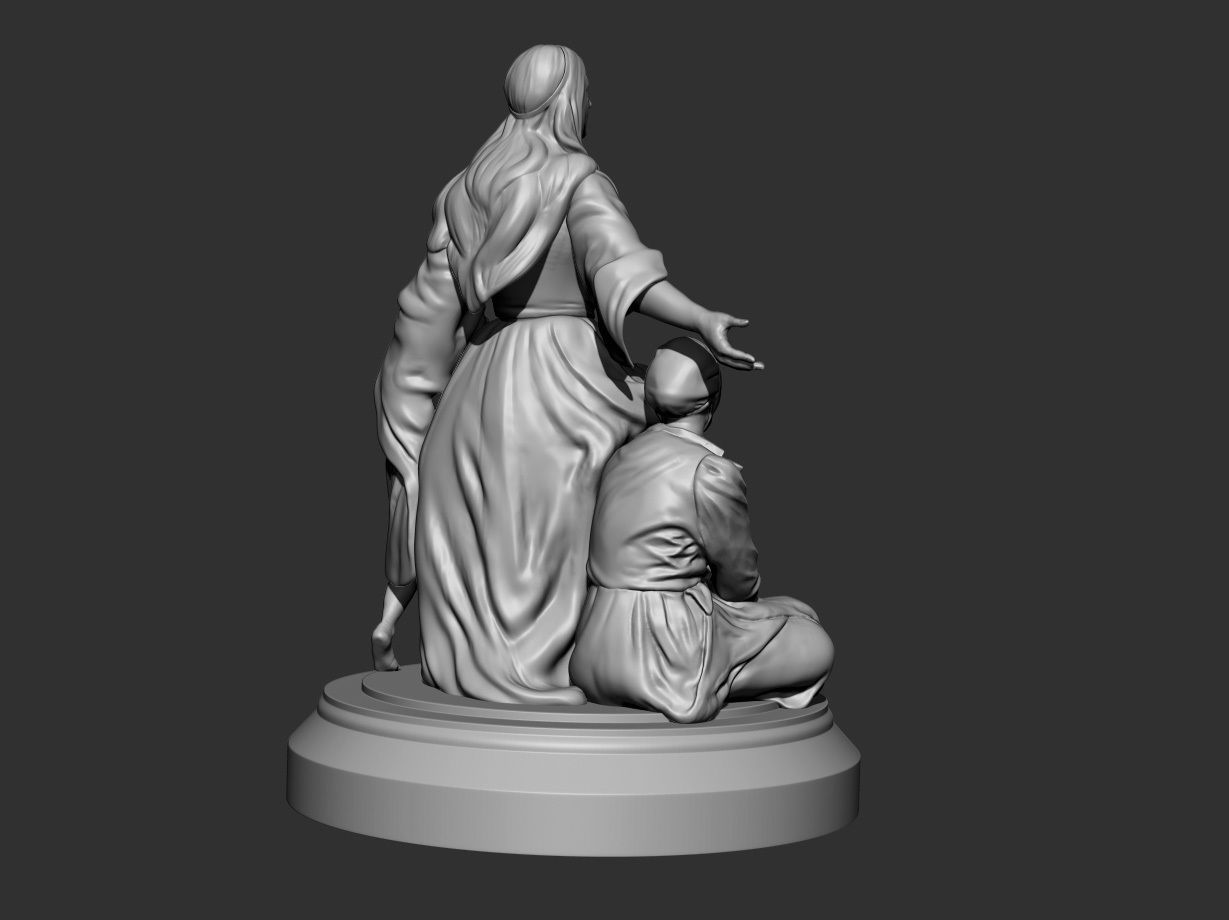 Statue sculpture  3D print model_4