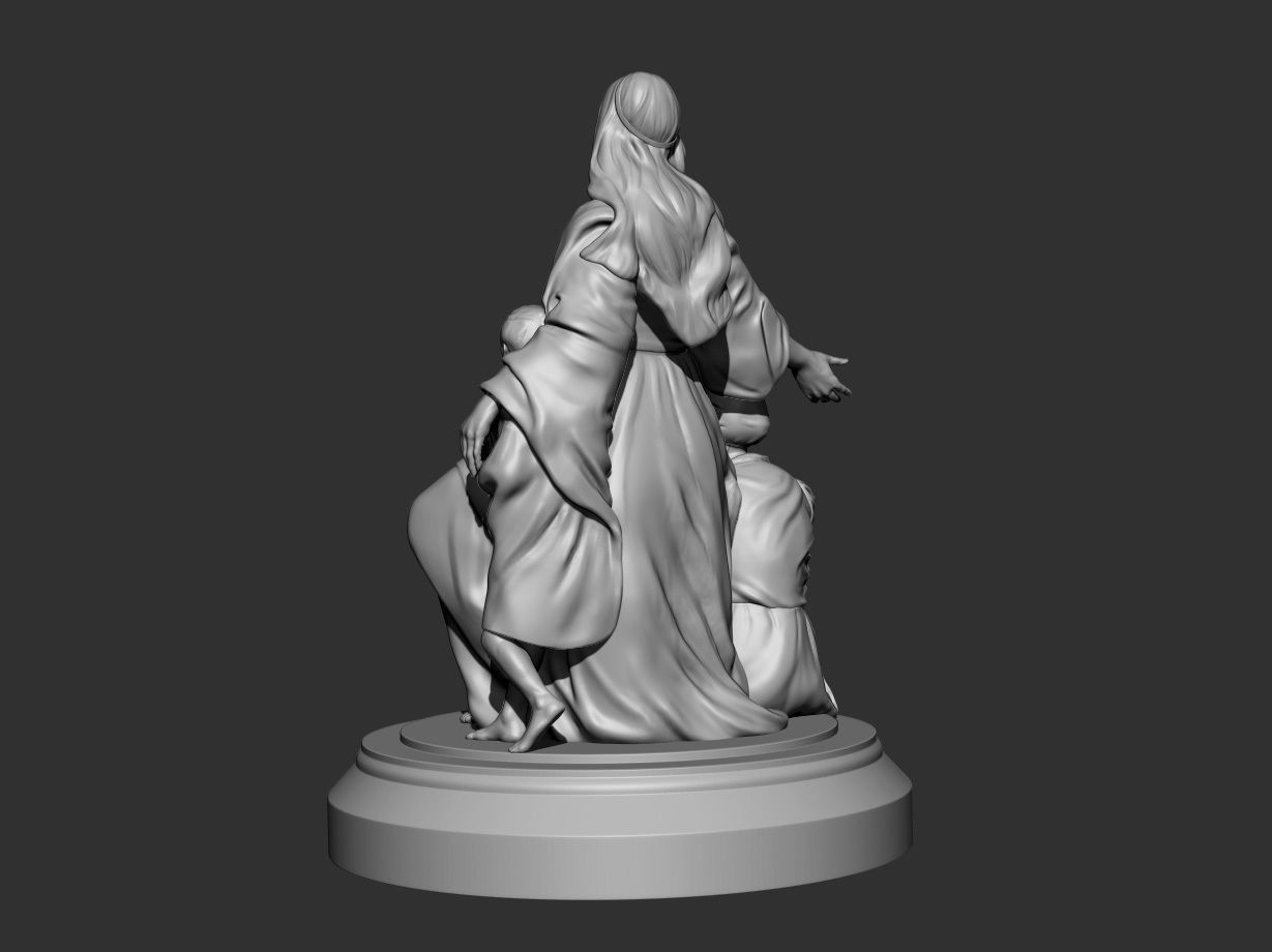 Statue sculpture  3D print model_3