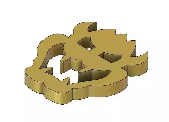 Bowser Emblem for Wedding Outfit with Bonus Keychain and Coaster 3D print model