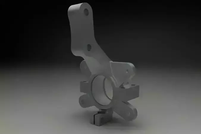 Upright metal bracket