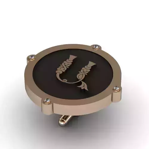 Cufflinks with armenian letter A