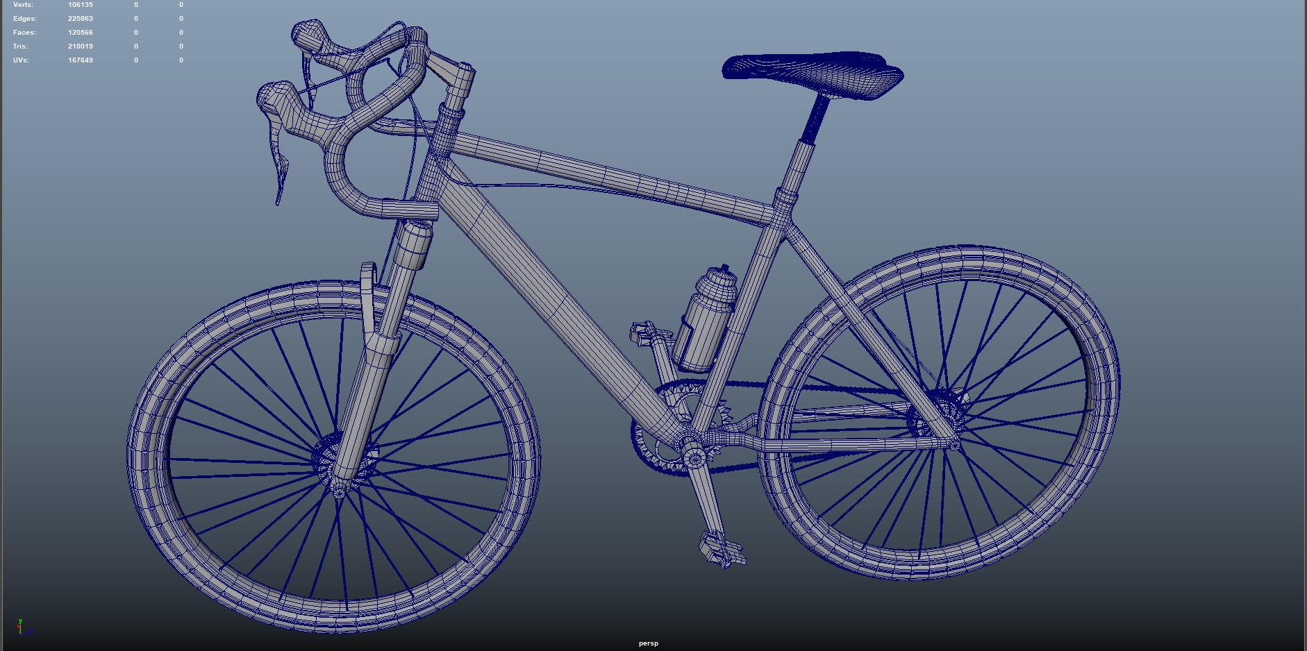 3D Bicycle Model 3D model_5