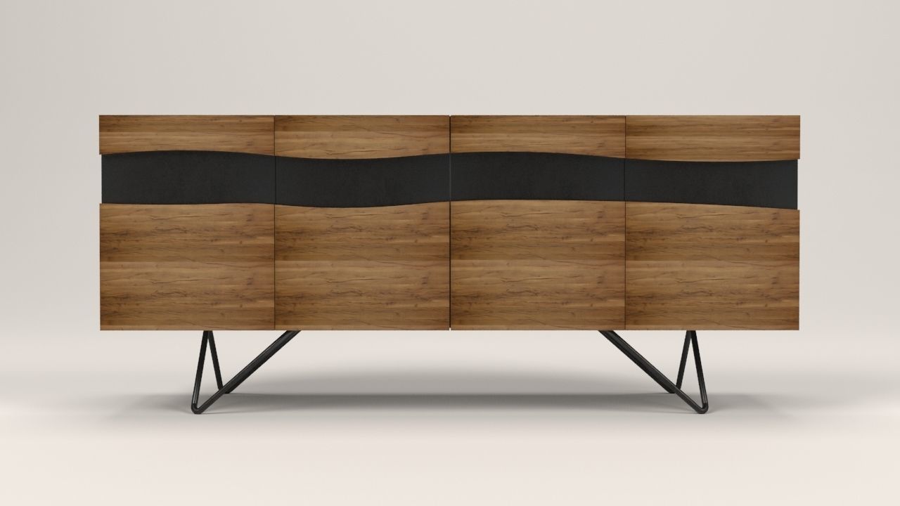 Ubuntu sideboard Low-poly 3D model_9