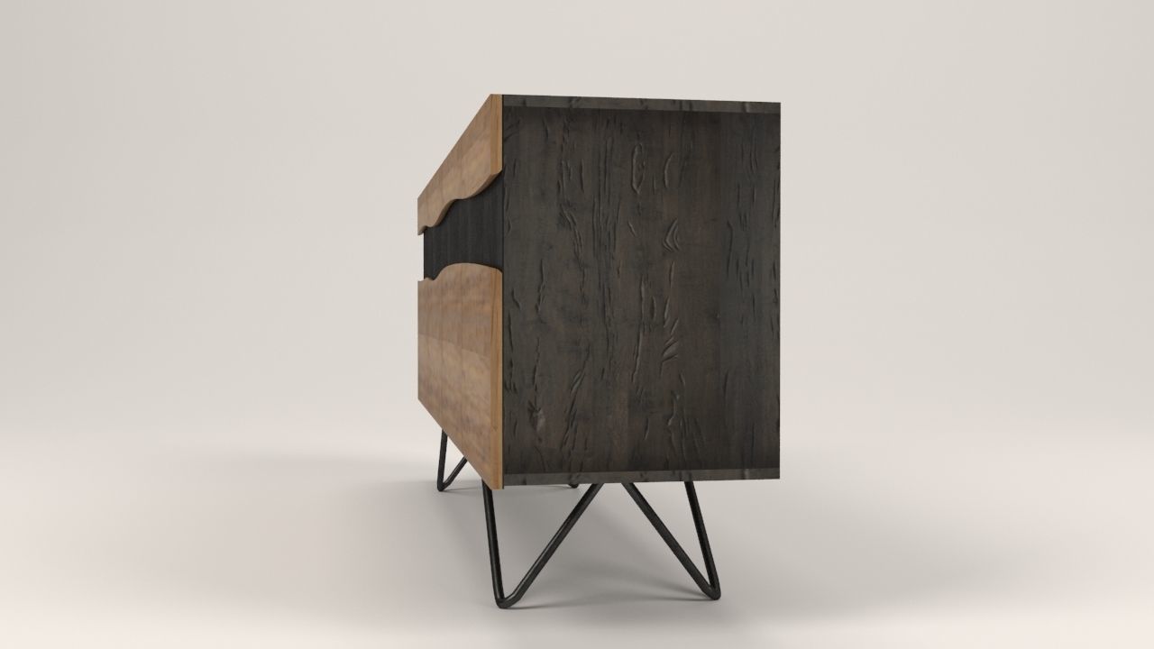 Ubuntu sideboard Low-poly 3D model_5