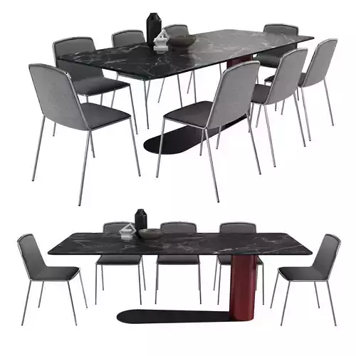 Bold table pletra chair by lago