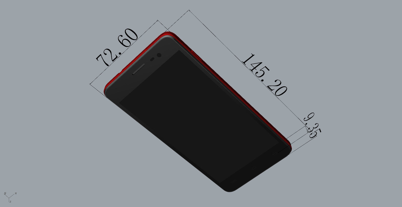 smart phone 3D model 3D print model_37