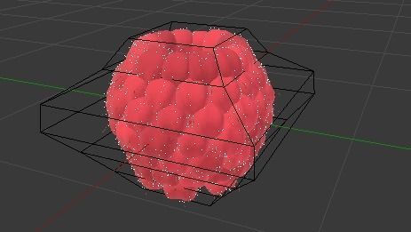 Raspberry Low-poly 3D model_1