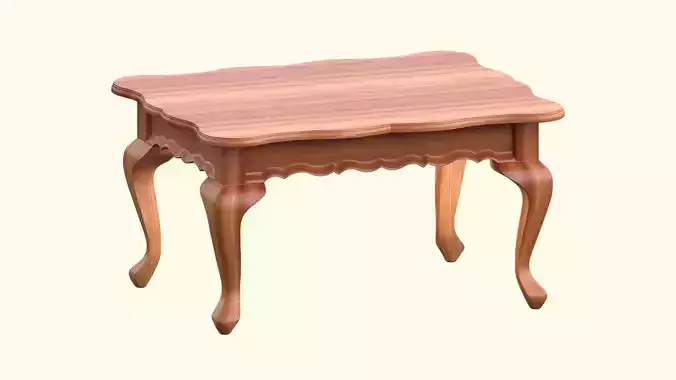 Victorian wooden coffee table