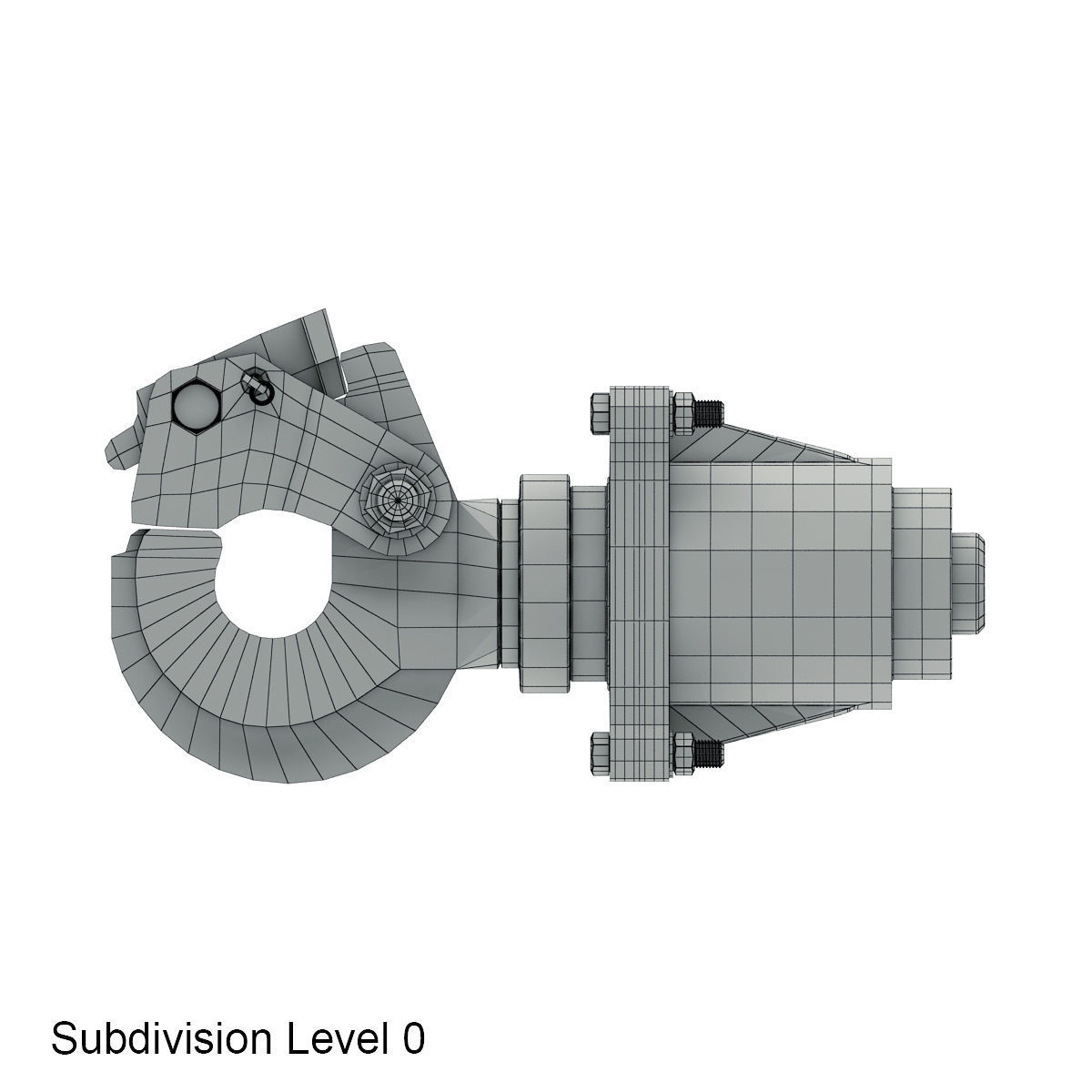 Towing hook 3D model_19