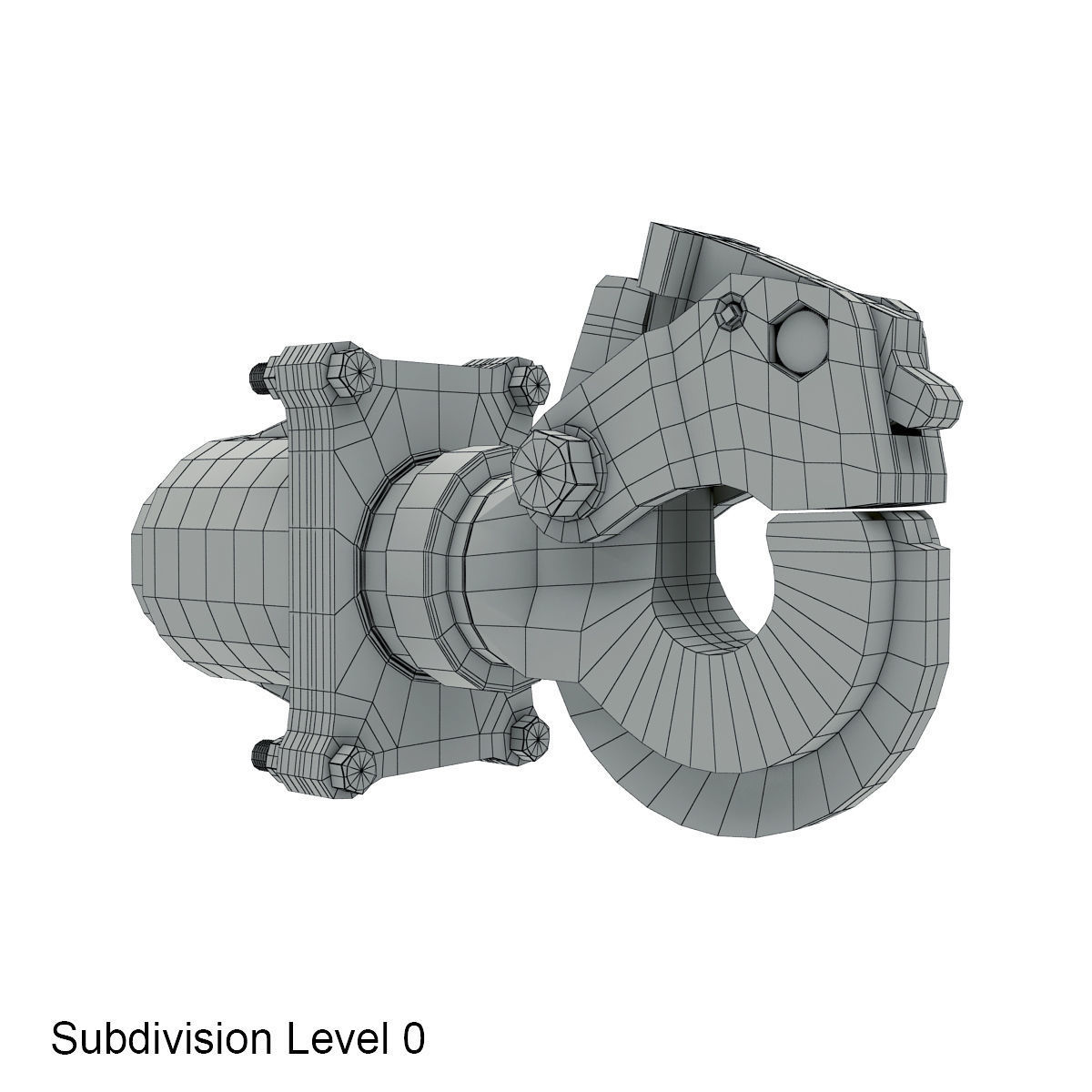 Towing hook 3D model_10