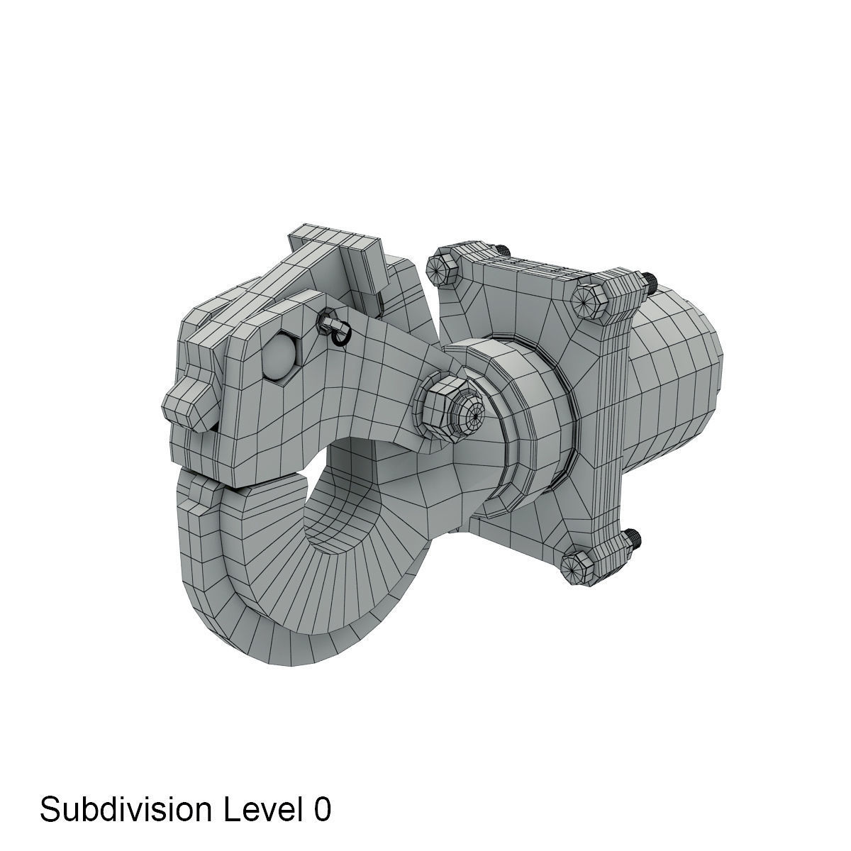 Towing hook 3D model_12