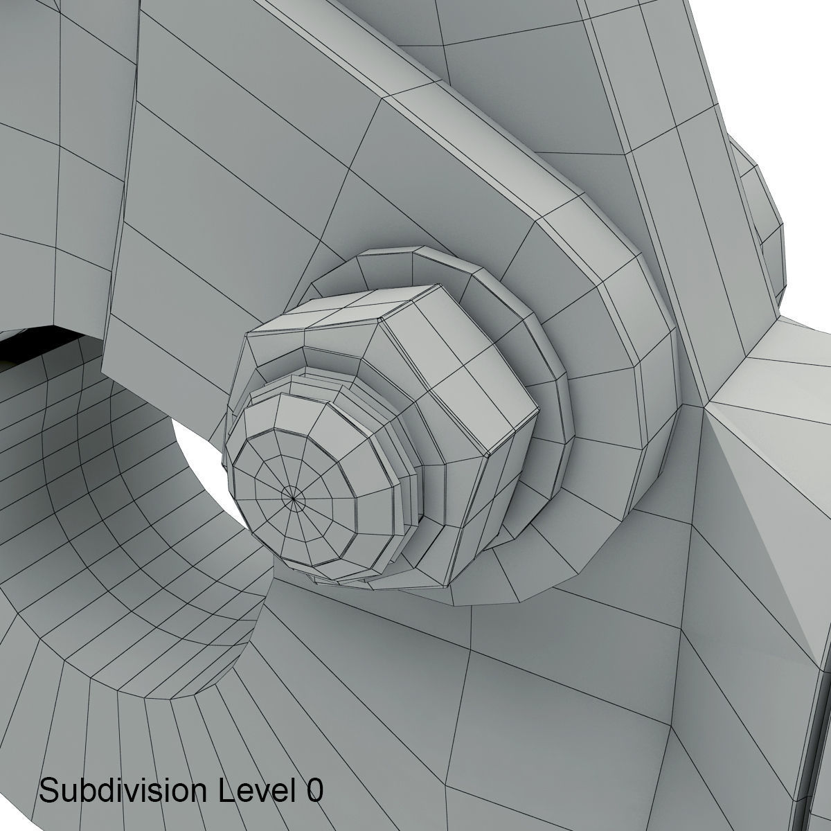 Towing hook 3D model_14