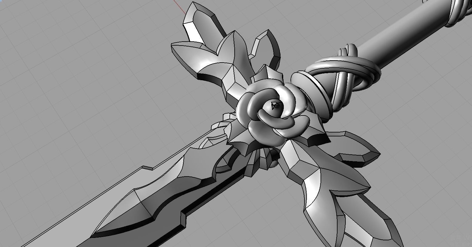 Japanese animation SAO Alicization protagonist sword 3D print model_8